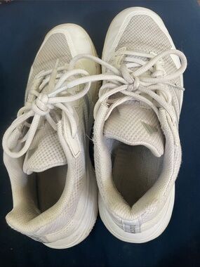 adidas Women's White Mesh Lace-Up Athletic Sneakers
